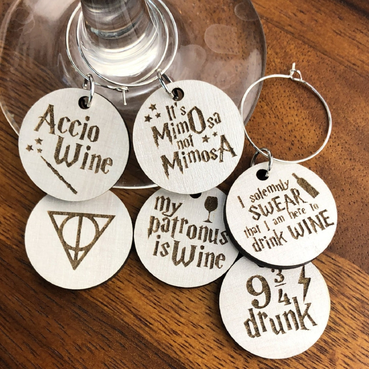 Harry Potter Wizard Wine Charms Set, Makes a Great Funny Party Gift – Poppy  and Oak