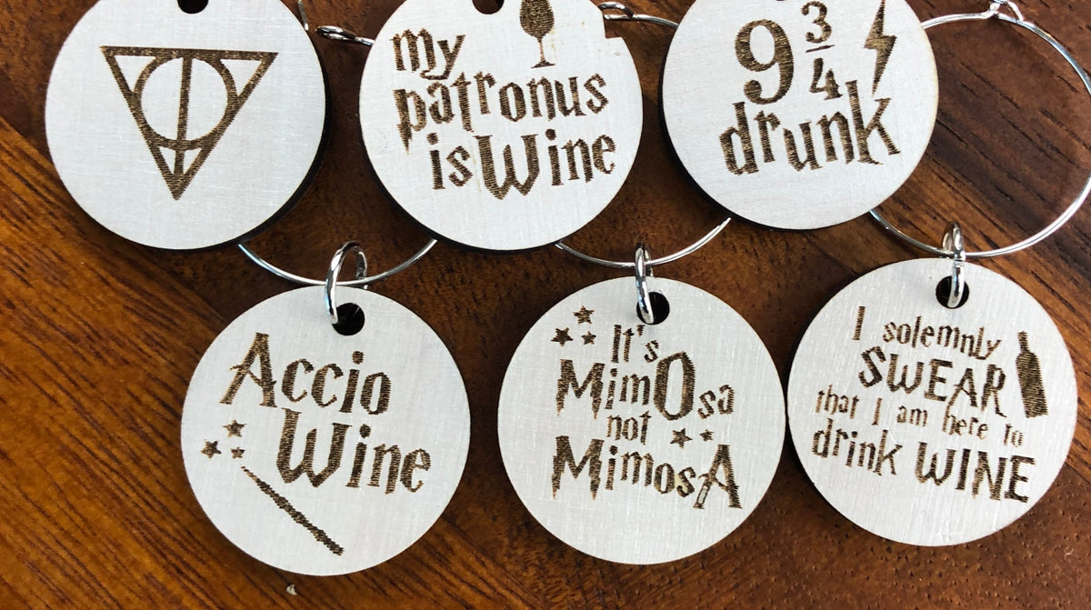 Harry Potter Wizard Wine Charms Set, Makes a Great Funny Party Gift – Poppy  and Oak