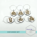 Swiftie Inspired Wine Charms (set of 6)