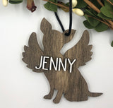 Dog Angel Personalized Ornament