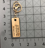 Personalized GPS Coordinate Keychain